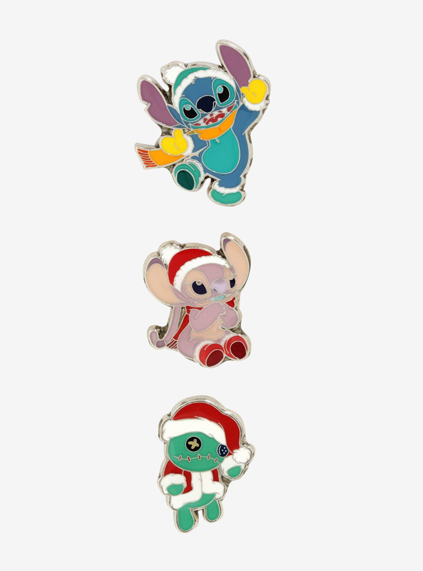 Disney Lilo & Stitch Christmas Enamel Pin Set, , hi-res