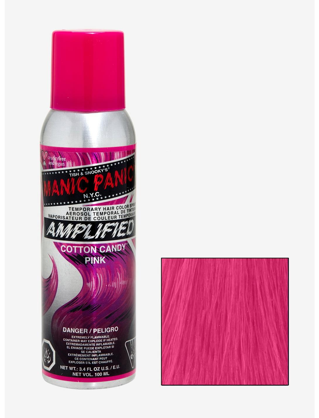 Manic Panic Amplified Color Spray Cotton Candy Pink Temporary Hair Color, , hi-res
