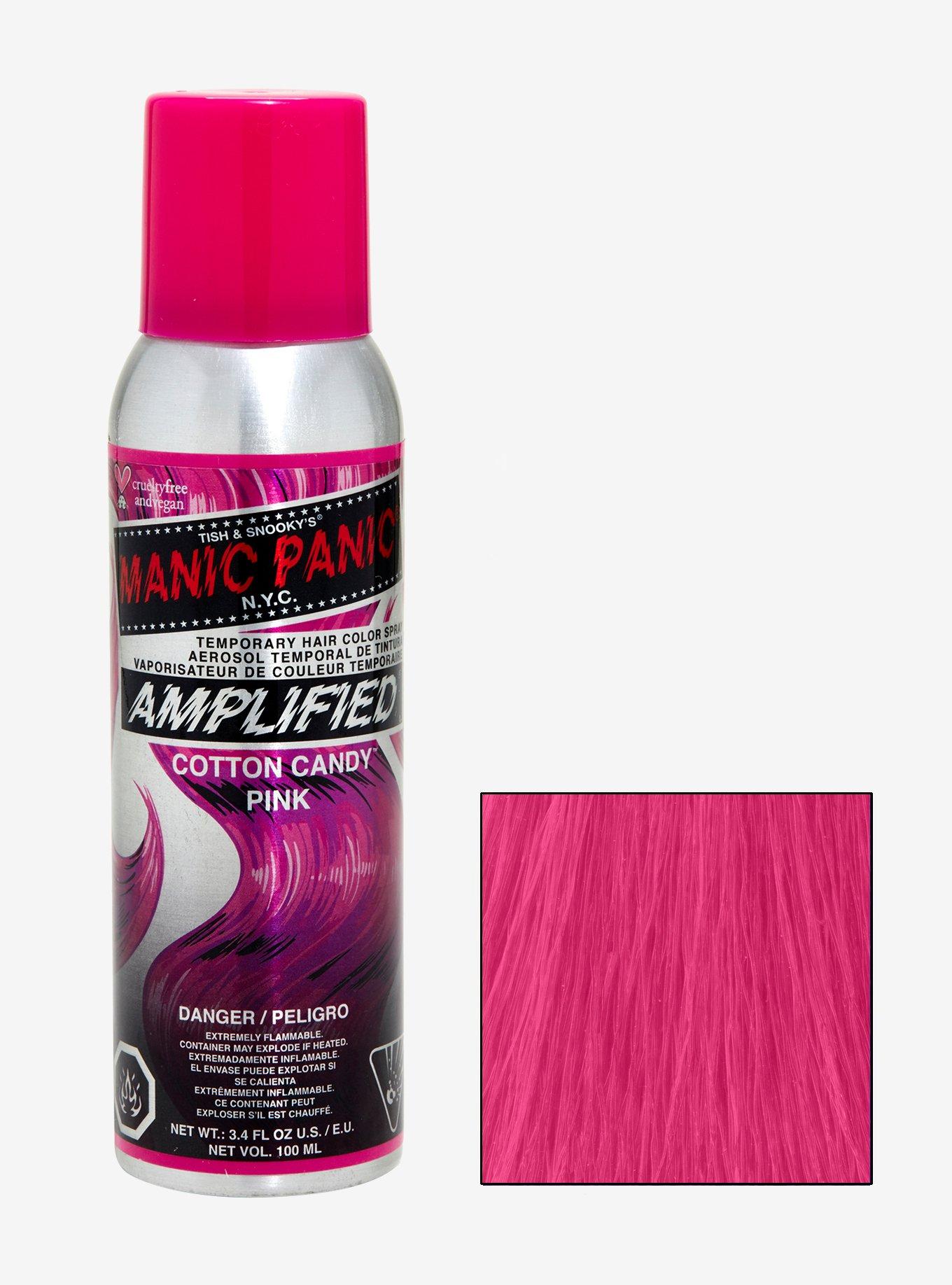 Manic Panic Amplified Color Spray Cotton Candy Pink Temporary Hair Color, , hi-res