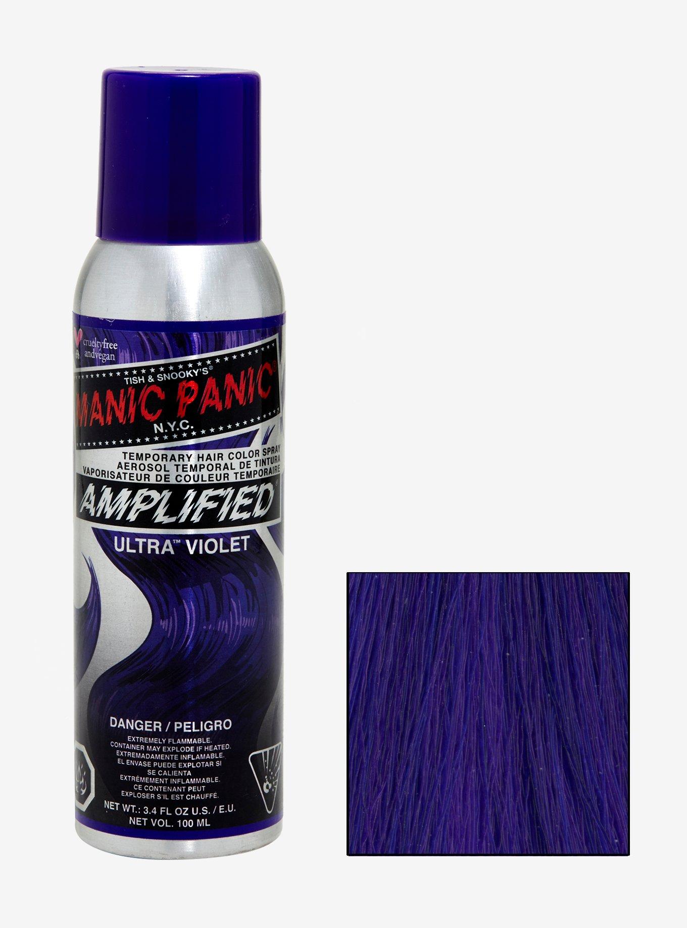 Manic Panic Amplified Color Spray Ultra Violet Temporary Hair Color, , hi-res