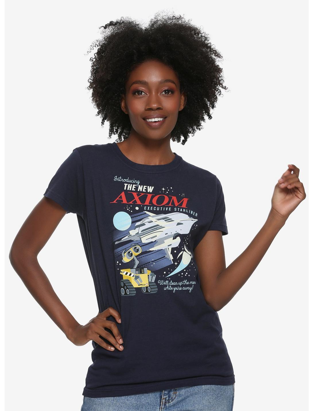 Disney Pixar Wall-E Axiom Womens T-Shirt - BoxLunch Exclusive, BLUE, hi-res