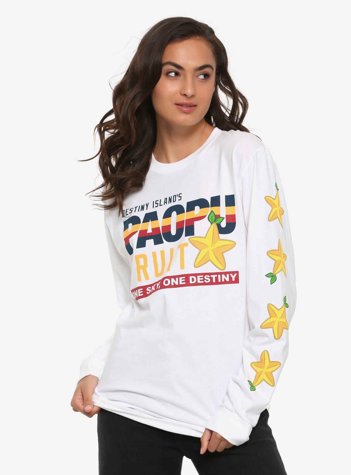 Disney Kingdom Hearts Paopu Fruit Long-Sleeve T-Shirt - BoxLunch Exclusive, WHITE, hi-res