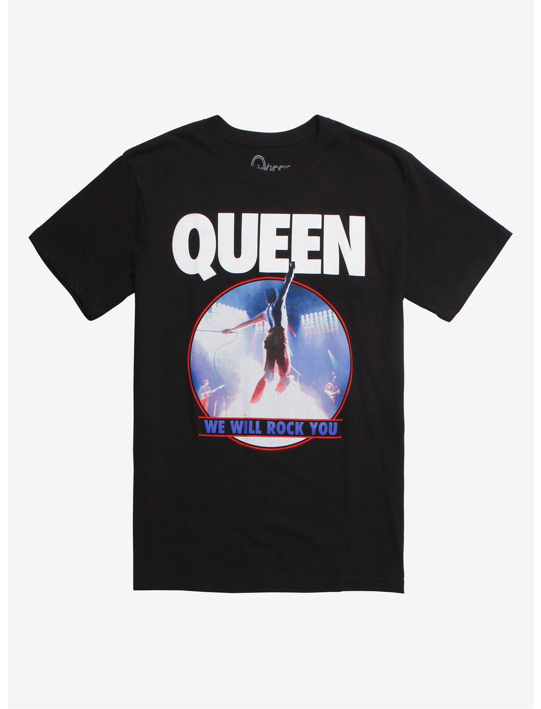 Queen We Will Rock You T-Shirt, BLACK, hi-res