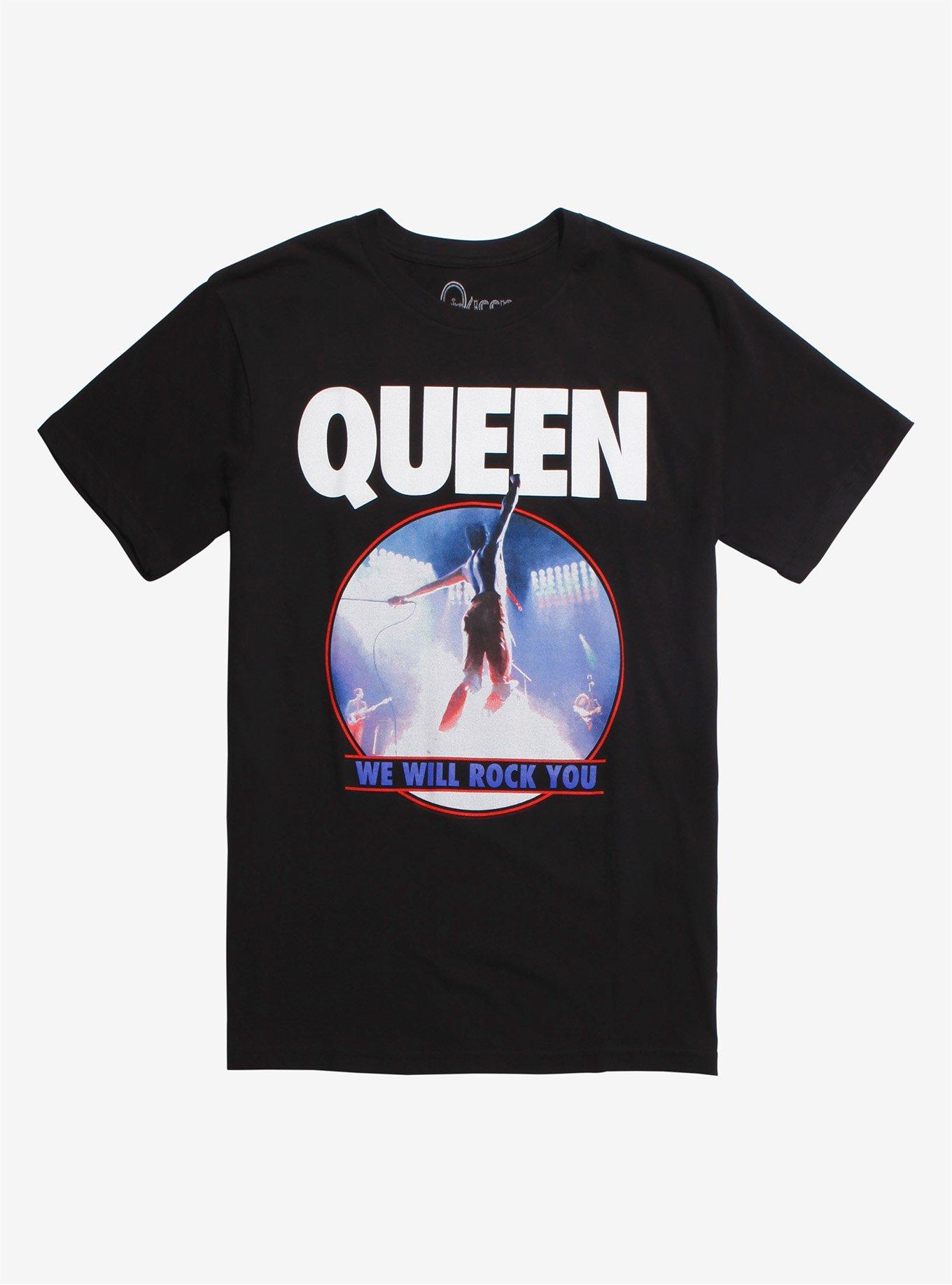 Queen We Will Rock You T-Shirt, BLACK, hi-res