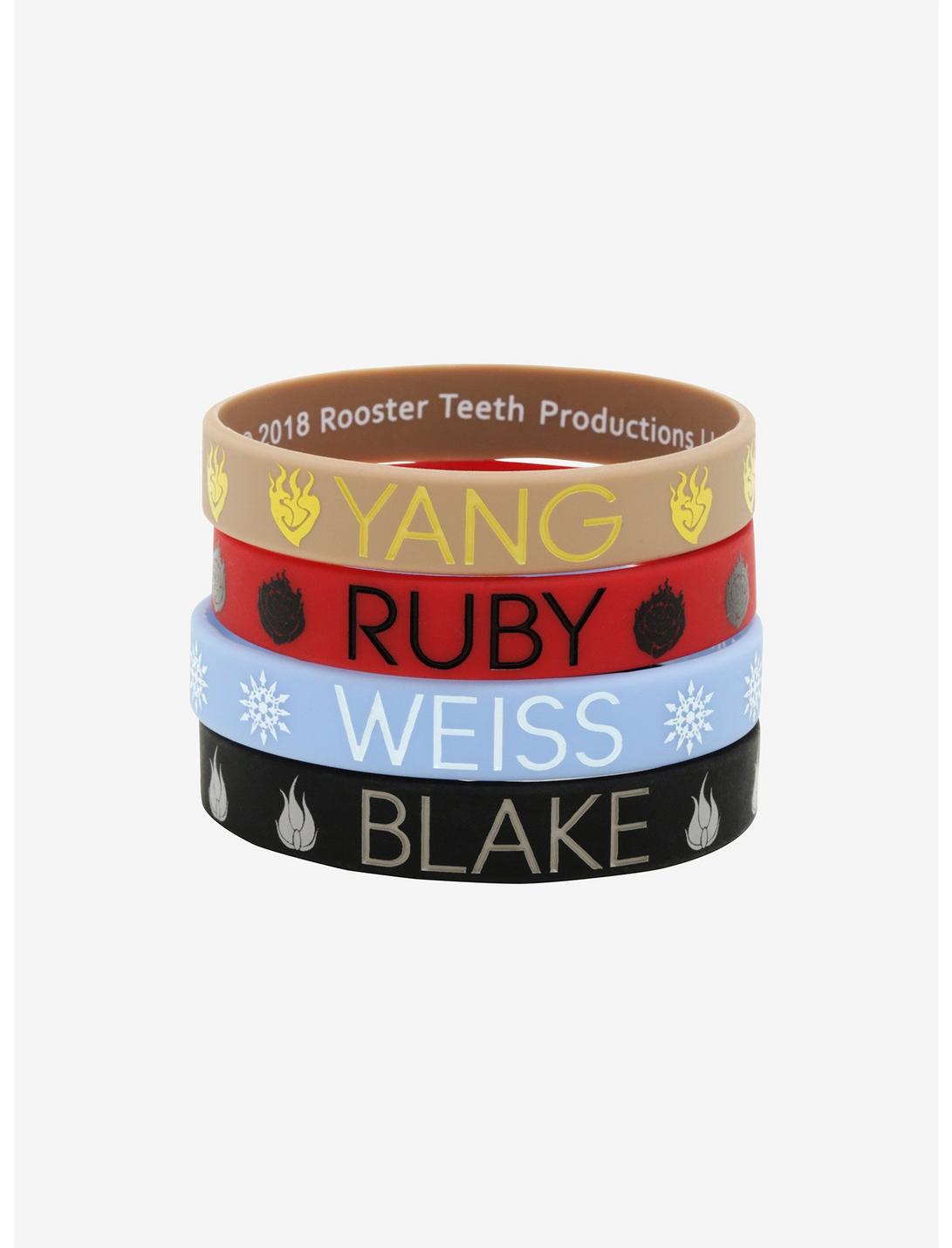 RWBY Team Rubber Bracelet Set, , hi-res