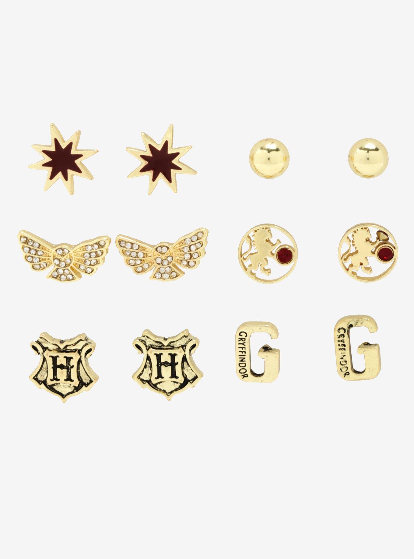 Harry Potter Gryffindor Earrings Set, , hi-res