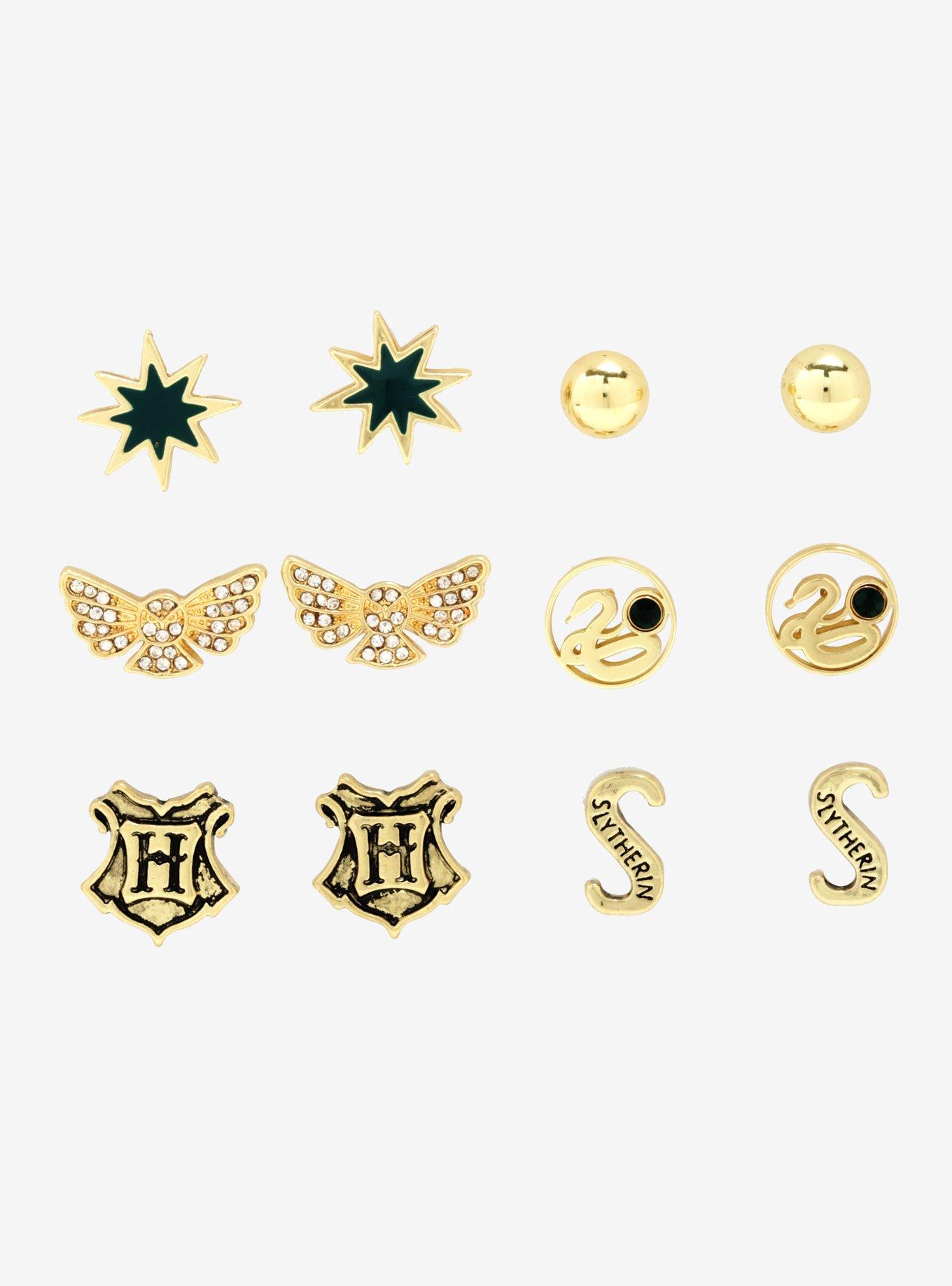 Harry Potter Slytherin Earring Set, , hi-res