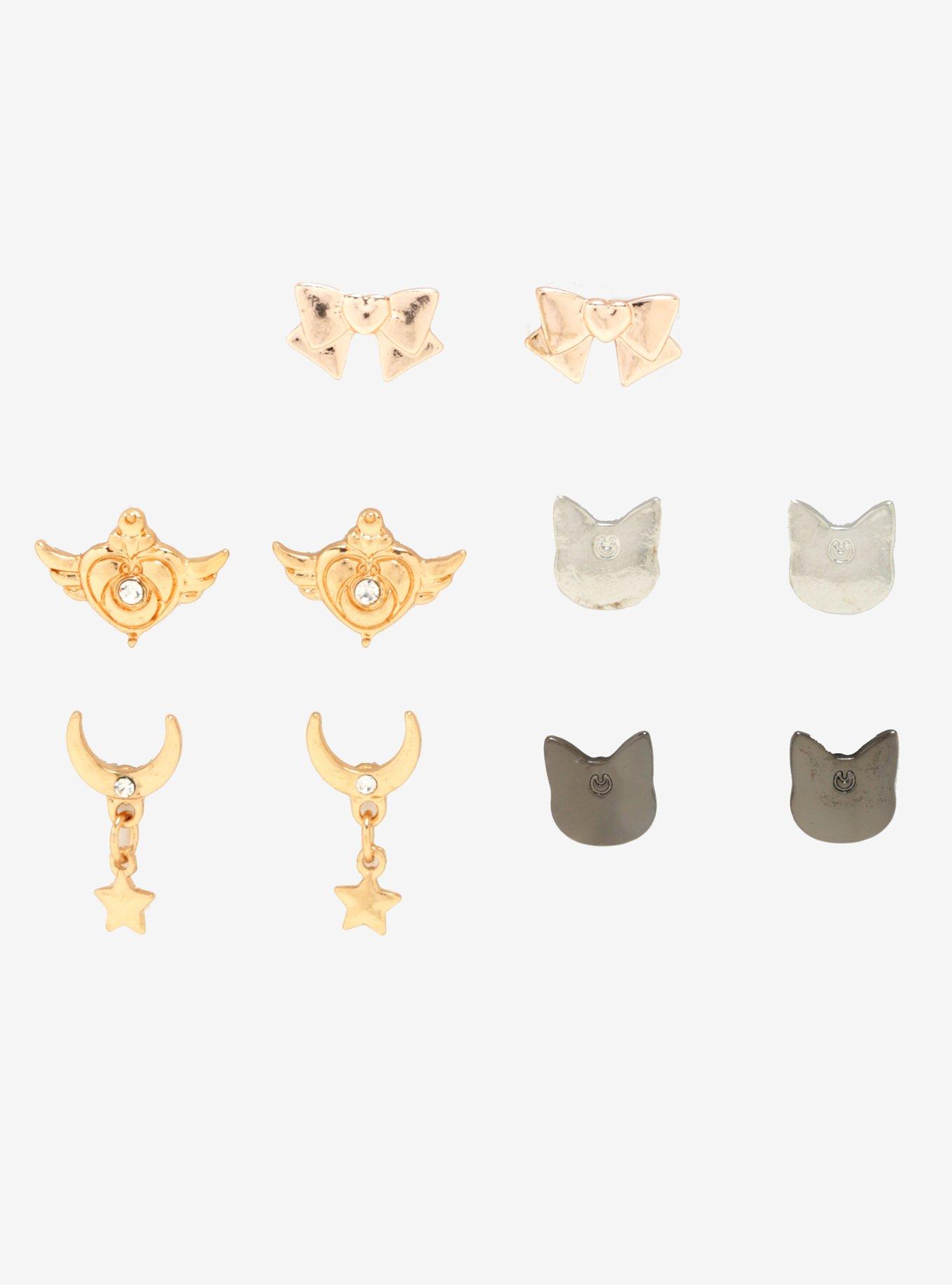 Sailor Moon Cats & Accessories Earring Set, , hi-res
