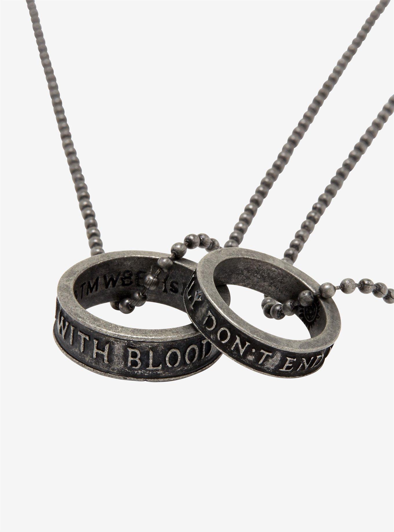 Supernatural Family Ring Necklace Set