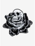 Velvet Rose Skull Patch, , hi-res