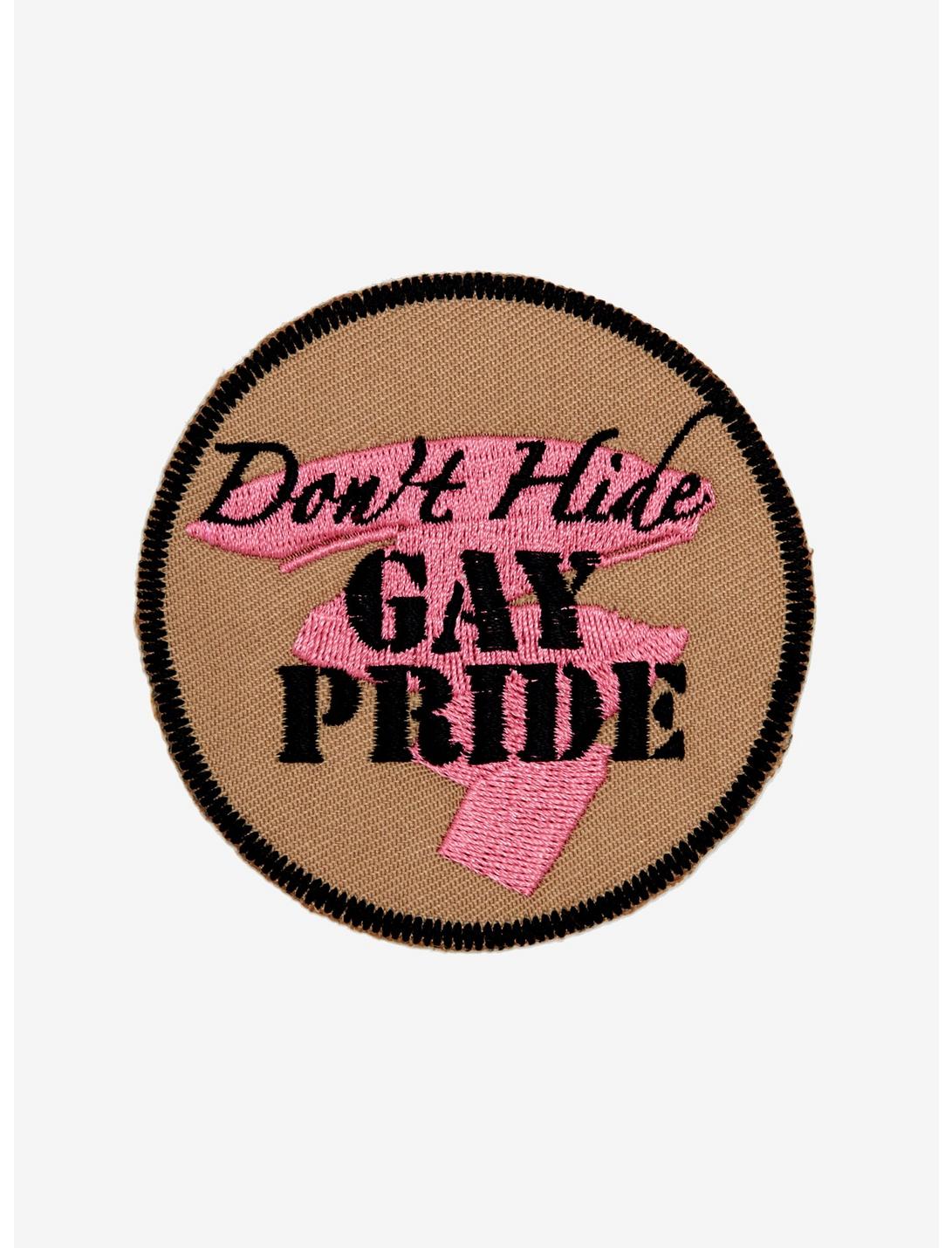 Don't Hide Gay Pride Circle Patch, , hi-res