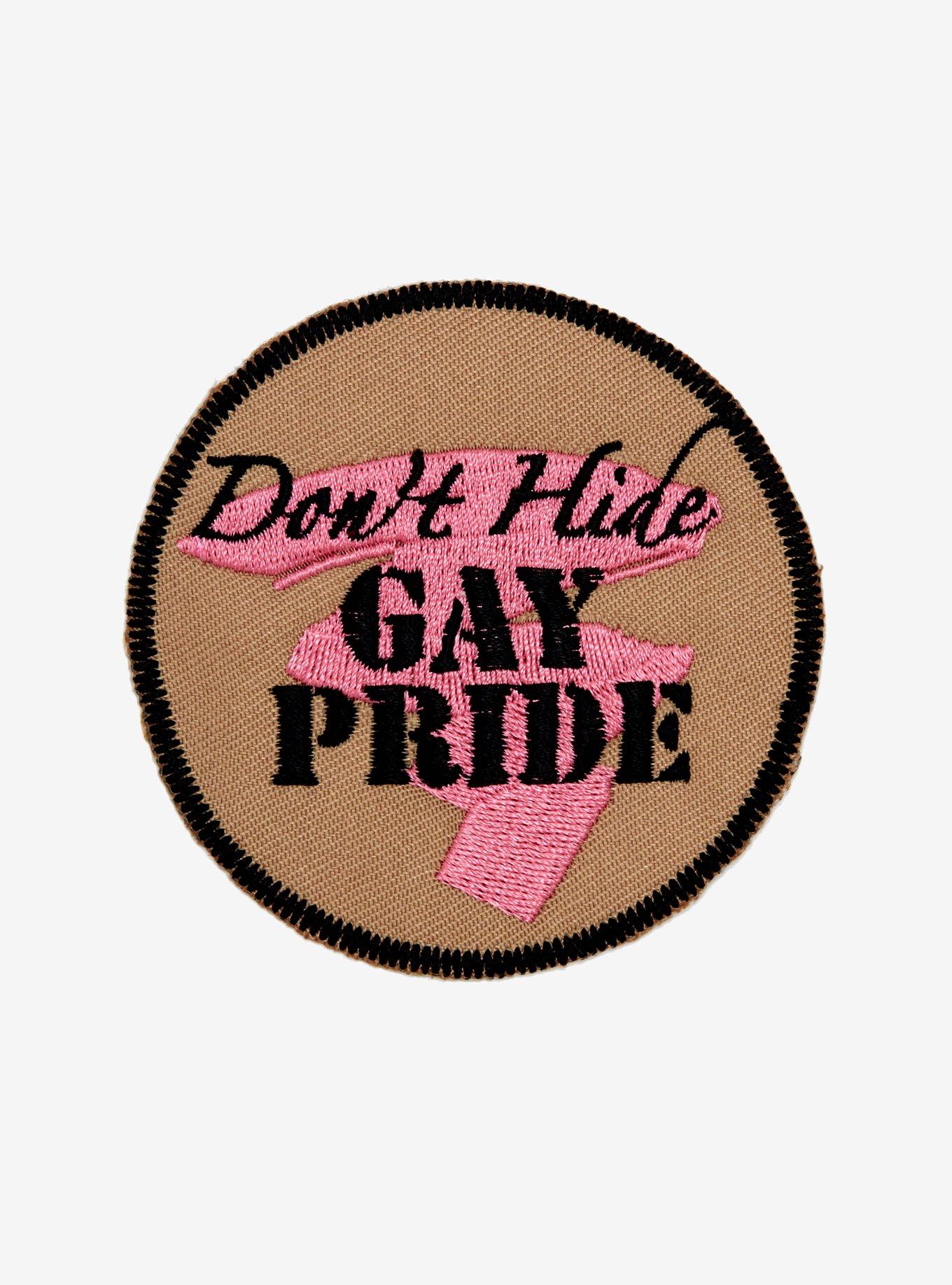 Don't Hide Gay Pride Circle Patch, , hi-res