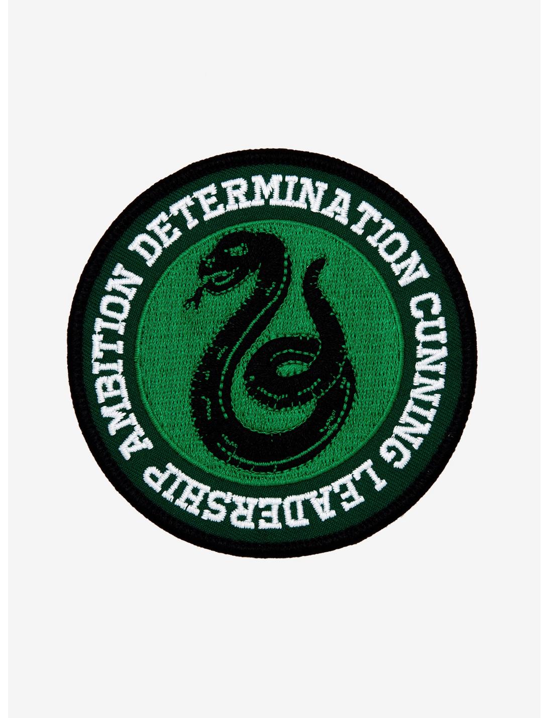 Harry Potter Slytherin House Values Circle Patch, , hi-res