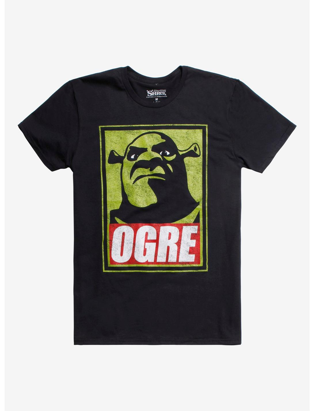 Shrek Ogre T-Shirt Hot Topic Exclusive, BLACK, hi-res