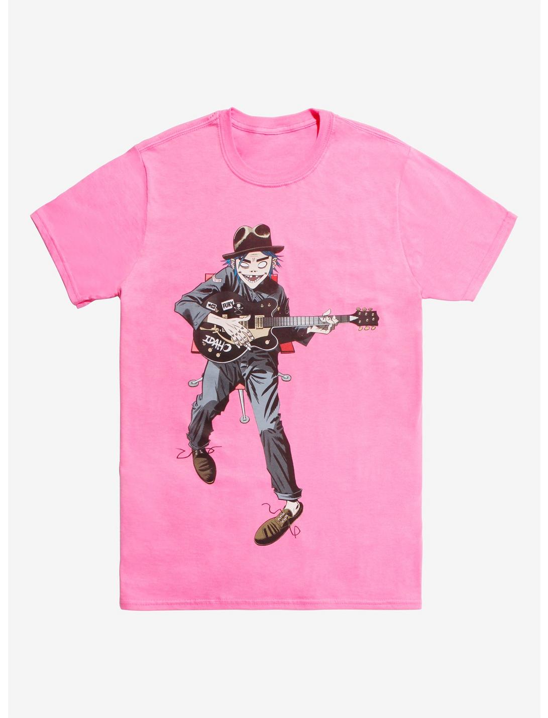 Gorillaz 2D & Guitar T-Shirt, PINK, hi-res
