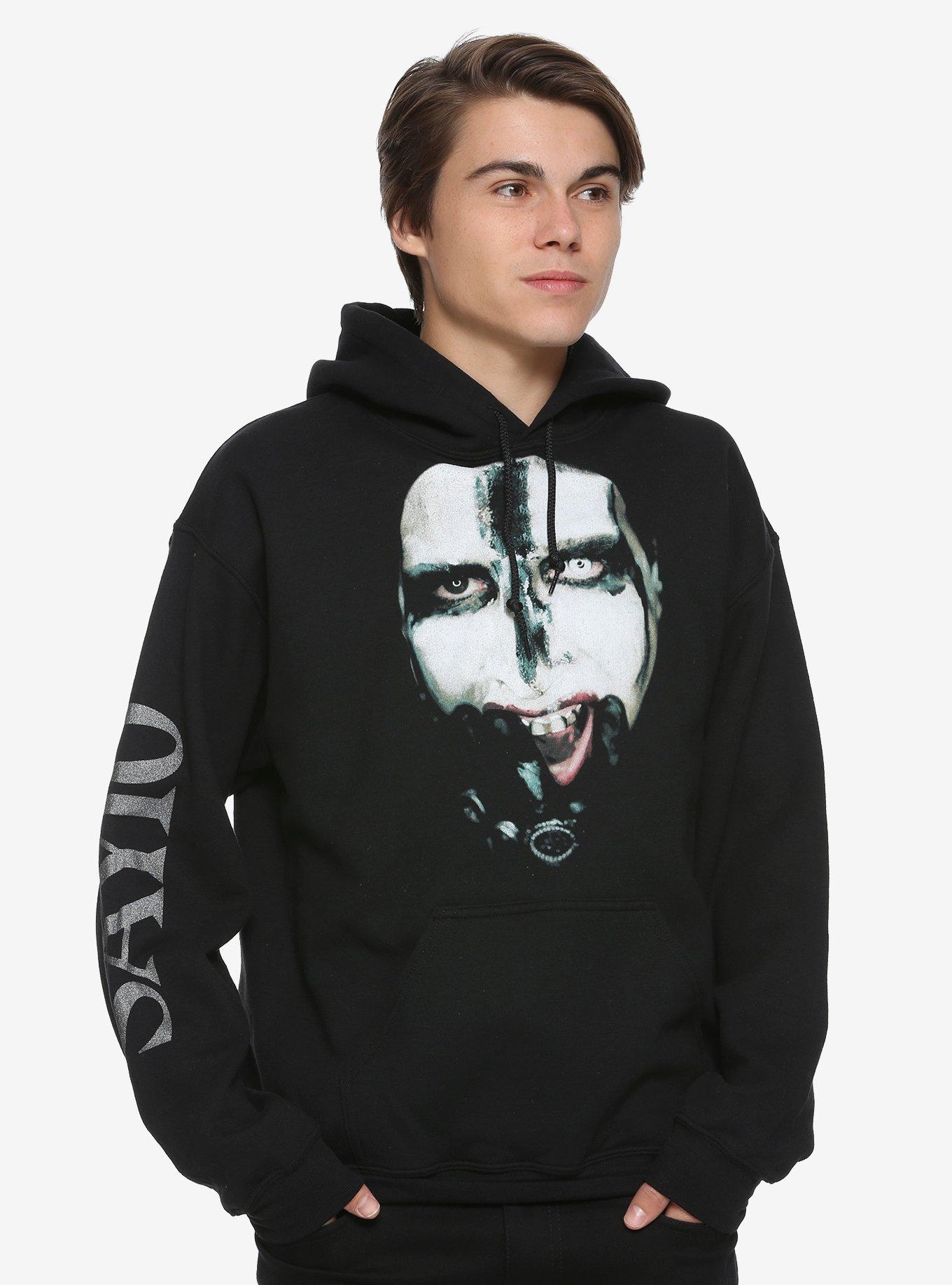 Marilyn Manson Say10 Face Hoodie Hot Topic