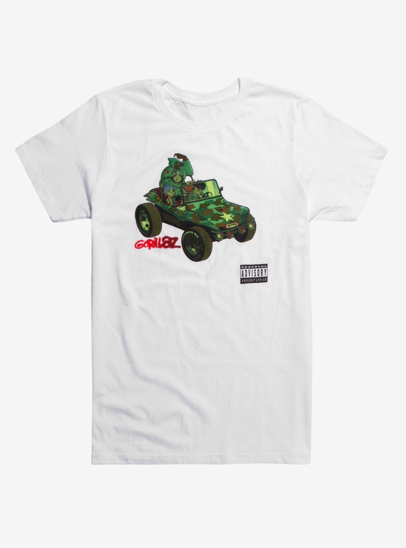 Gorillaz Self-Titled Album T-Shirt, WHITE, hi-res