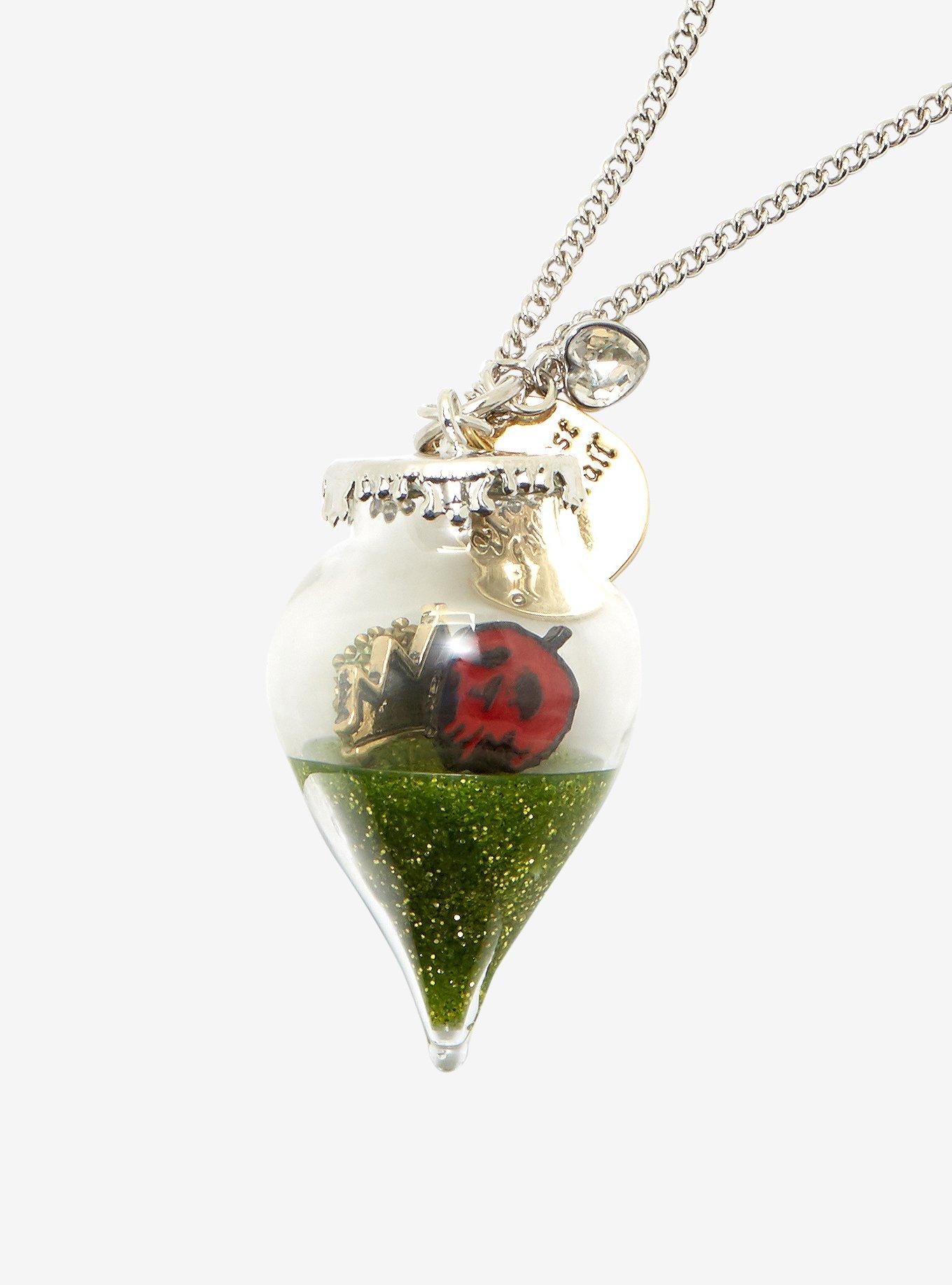 Disney Villains Evil Queen Glass Orb Charm Necklace, , hi-res