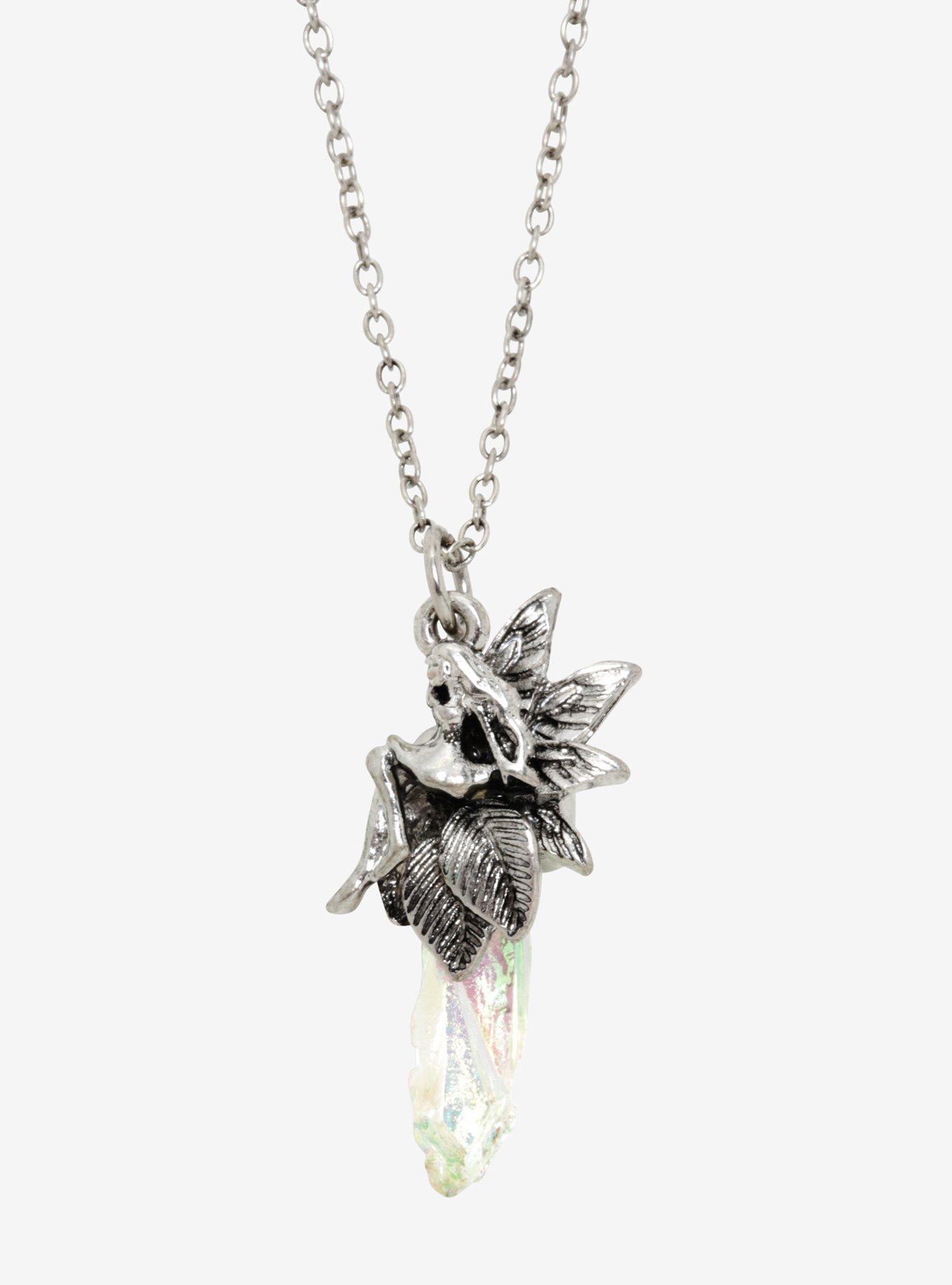 Fairy Iridescent Crystal Pendant Necklace, , hi-res