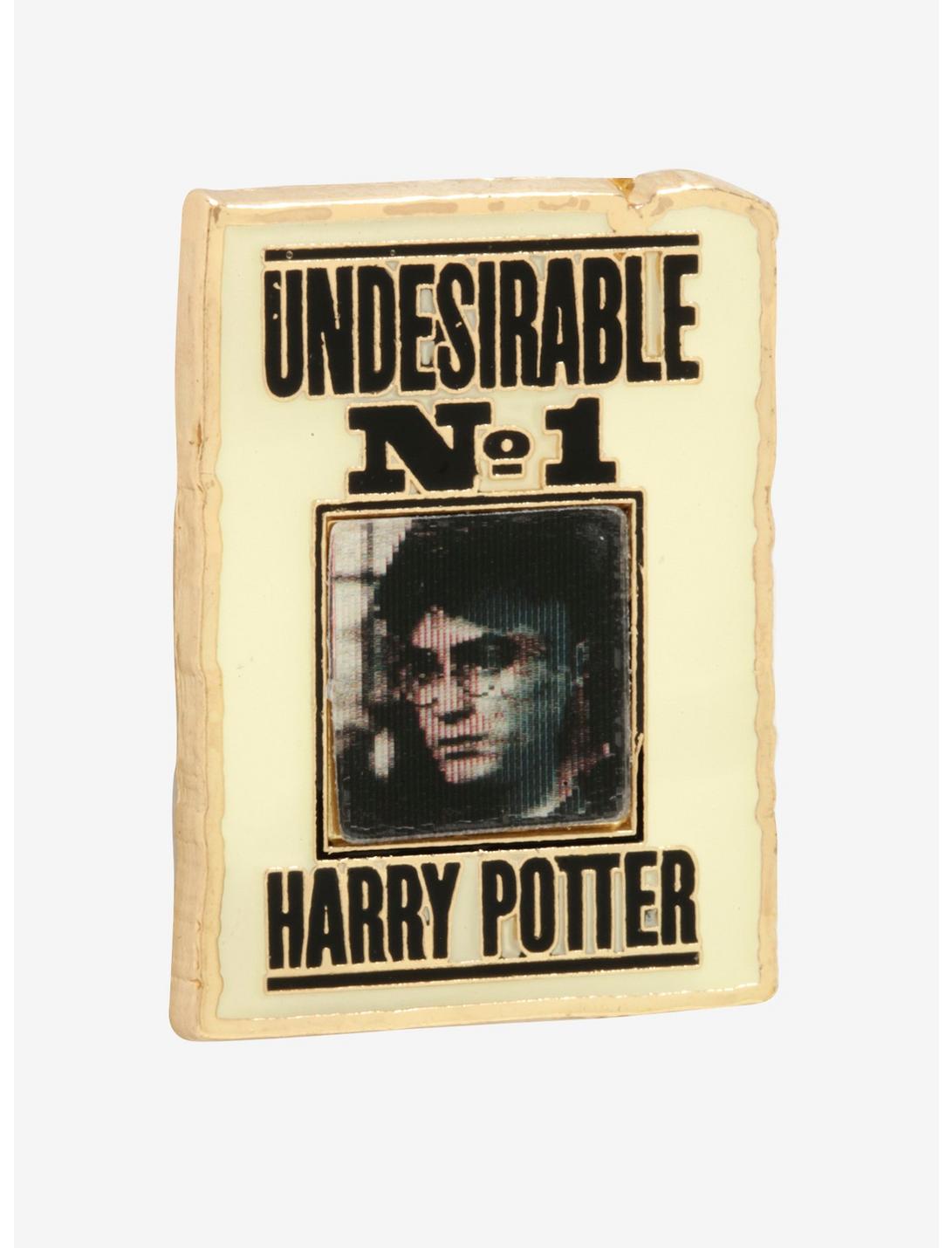 Harry Potter Harry Wanted Poster Lenticular Enamel Pin - BoxLunch Exclusive, , hi-res