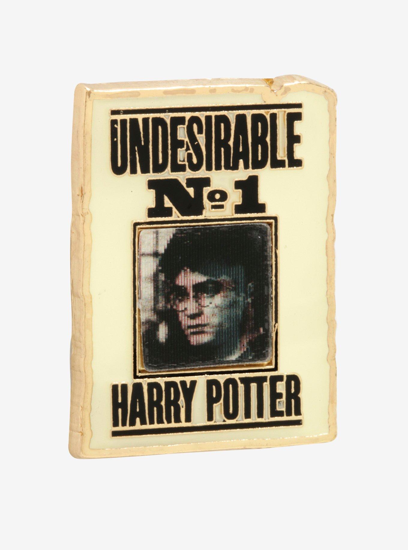 Harry Potter Harry Wanted Poster Lenticular Enamel Pin - BoxLunch Exclusive, , hi-res