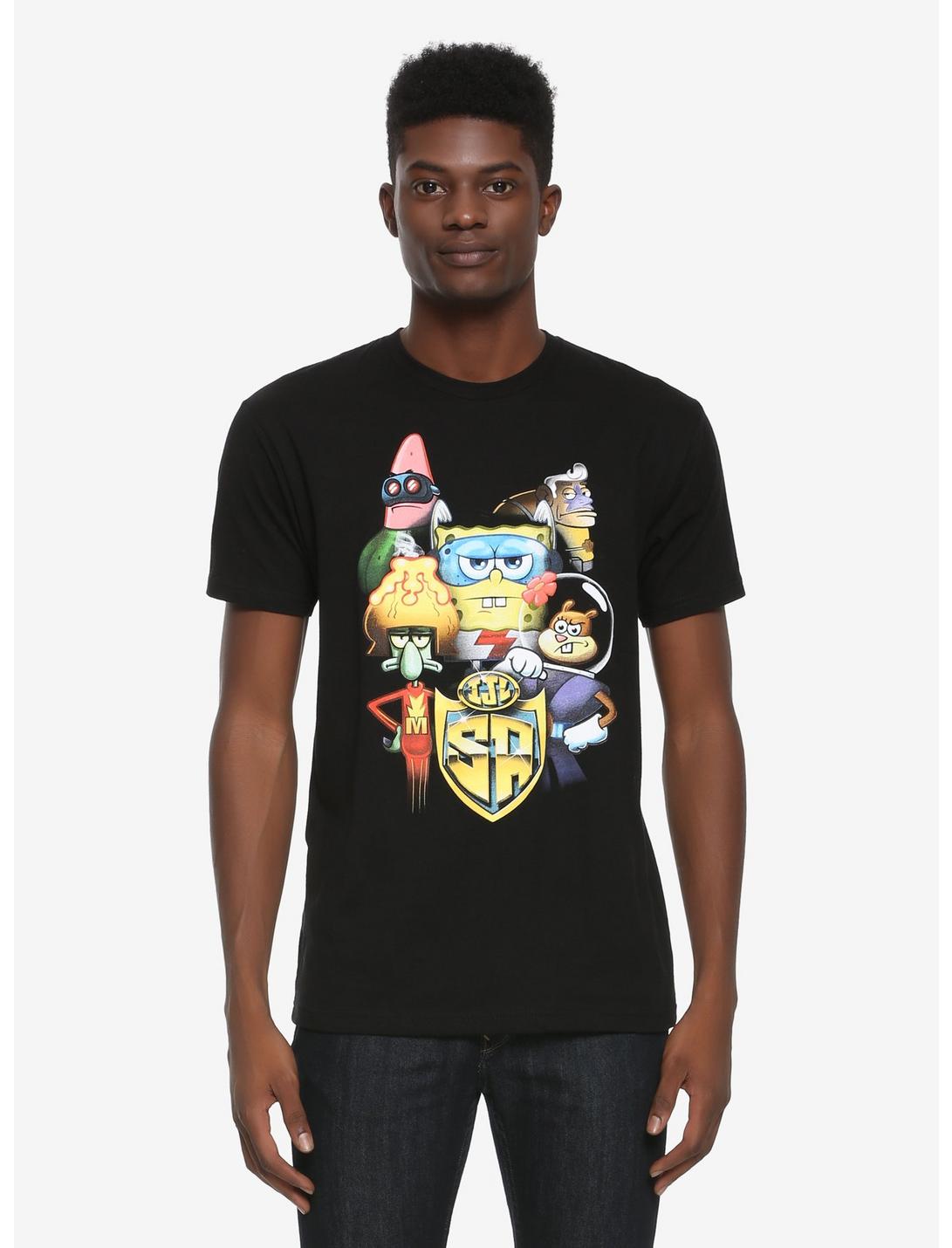 SpongeBob SquarePants League Of Heroes T-Shirt, BLACK, hi-res