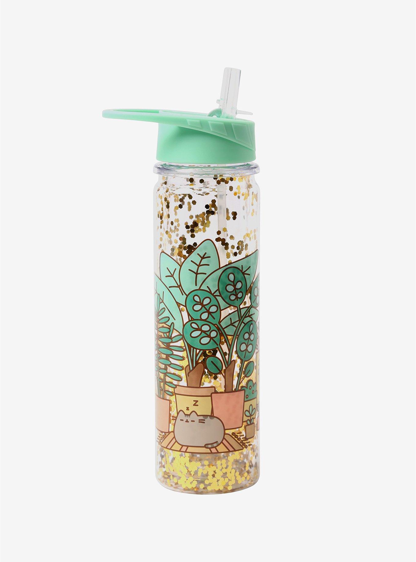 Pusheen Glass Water Bottle