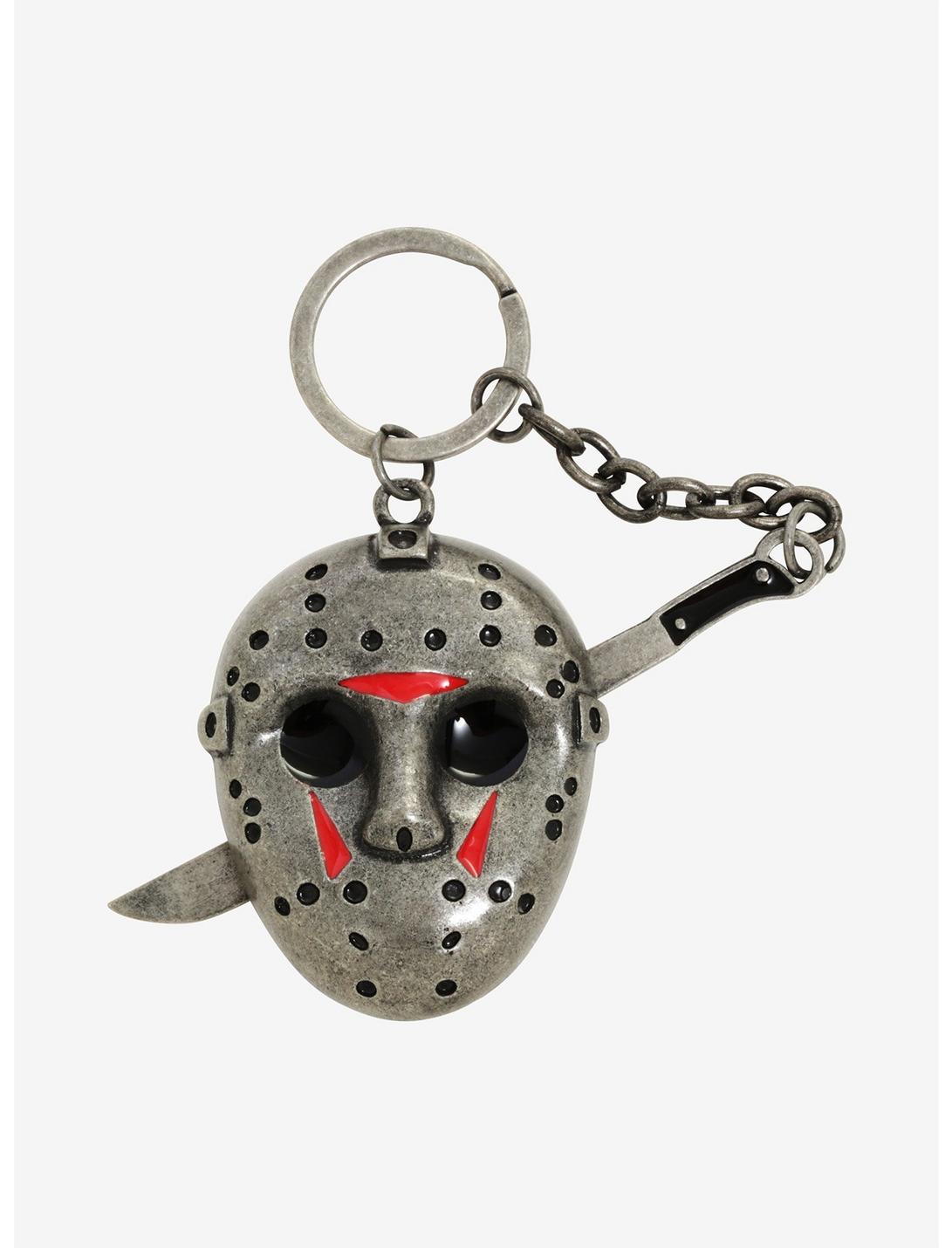 Friday The 13th Mask Metal Key Chain, , hi-res