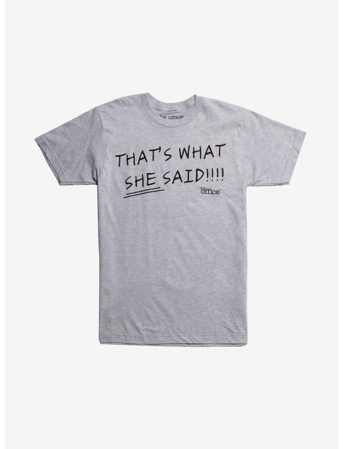 The Office That's What She Said T-Shirt, HEATHER GREY, hi-res