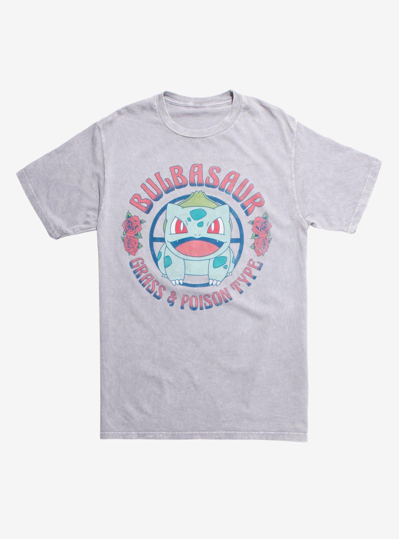 Pokemon Bulbasaur Grass & Poison Type Wash T-Shirt, MULTI, hi-res