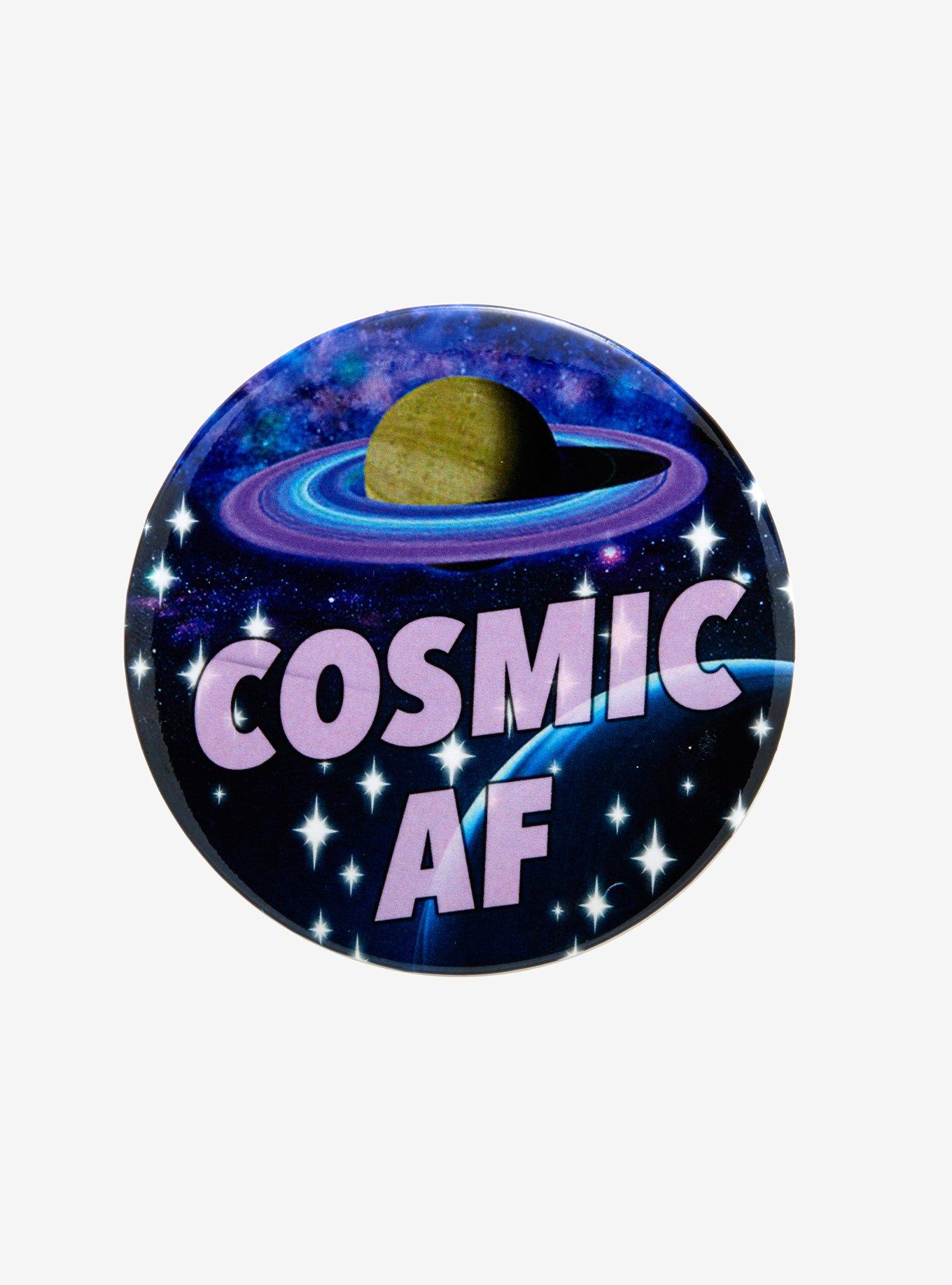 Cosmic AF Planet & Stars Button | Hot Topic