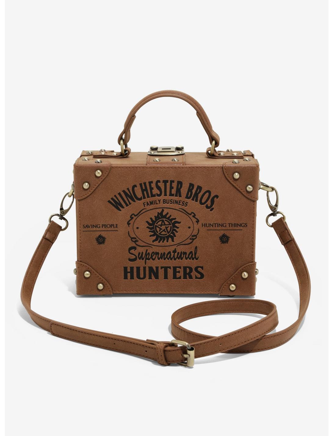 Supernatural Hunters Brown Suitcase Bag, , hi-res