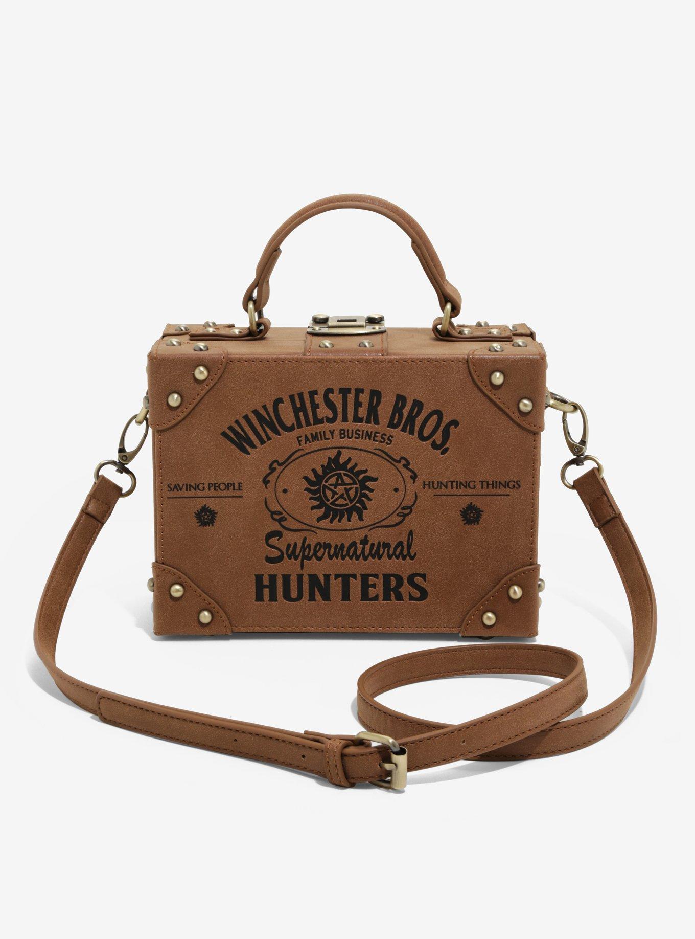 Supernatural Hunters Brown Suitcase Bag, , hi-res