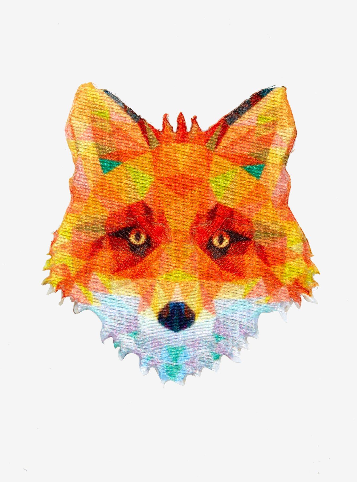Geometric Fox Patch, , hi-res