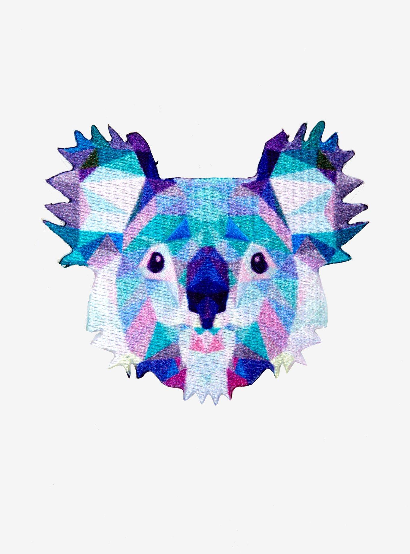 Geometric Koala Patch, , hi-res