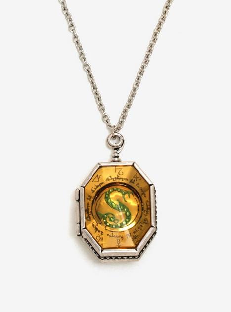 Harry potter slytherin necklace clearance