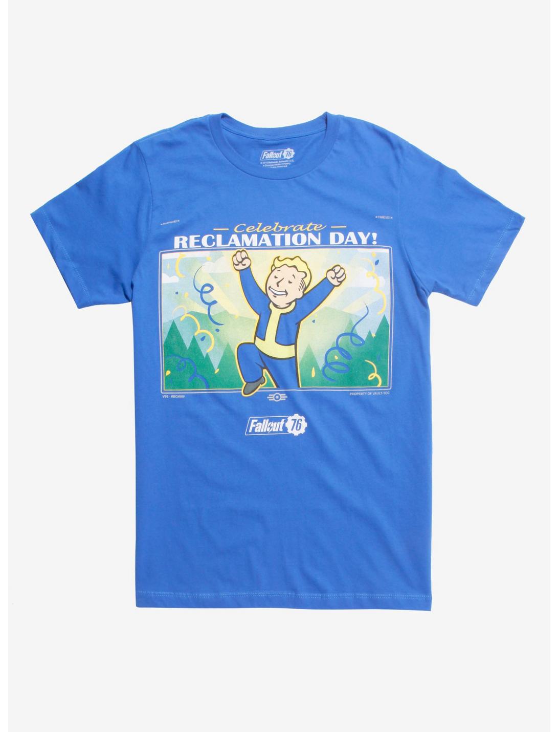 Fallout 76 Celebrate Reclamation Day T-Shirt, ROYAL BLUE, hi-res