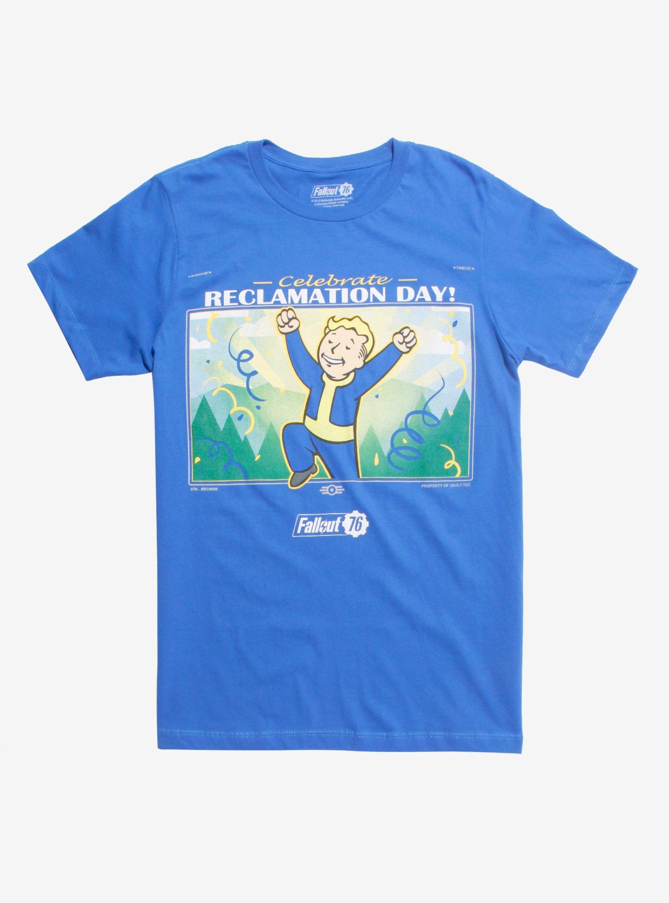 Fallout 76 Celebrate Reclamation Day T-Shirt, ROYAL BLUE, hi-res