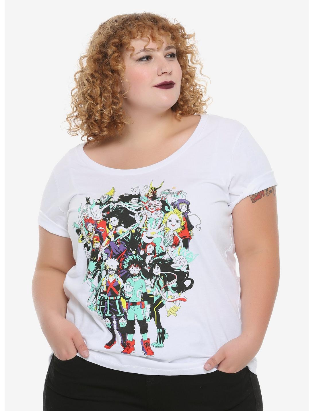 My Hero Academia Class 1-A Group Girls T-Shirt Plus Size, MULTI, hi-res