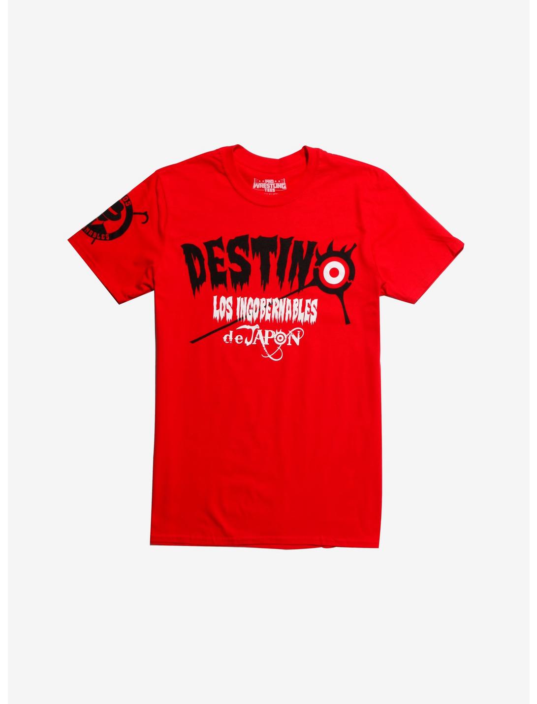 New Japan Pro-Wrestling Destino Los Ingobernables De Japon T-Shirt, RED, hi-res