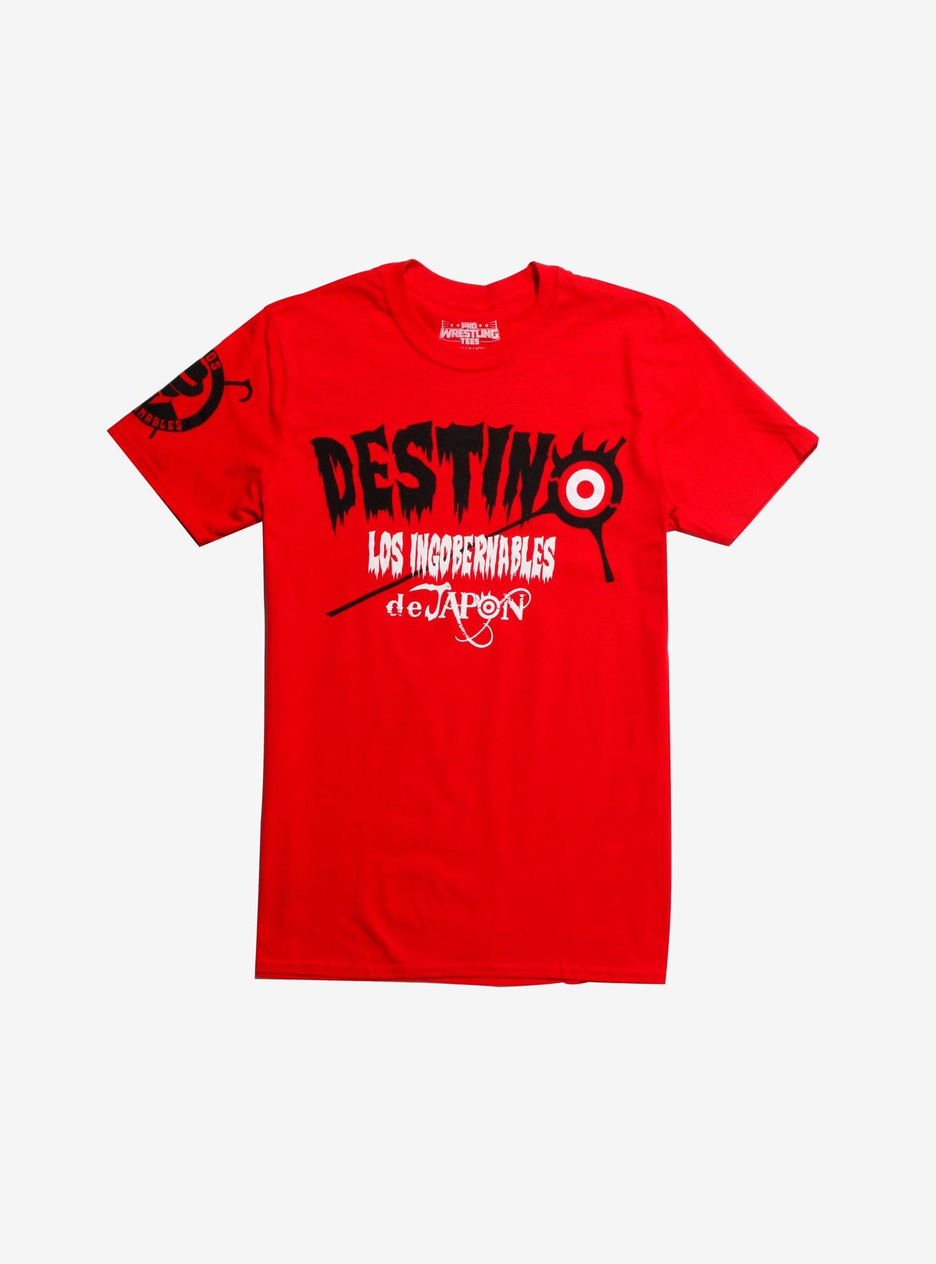 New Japan Pro-Wrestling Destino Los Ingobernables De Japon T-Shirt, RED, hi-res