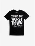 Pro-Wrestling SoCal Uncensored Worst Town T-Shirt, BLACK, hi-res
