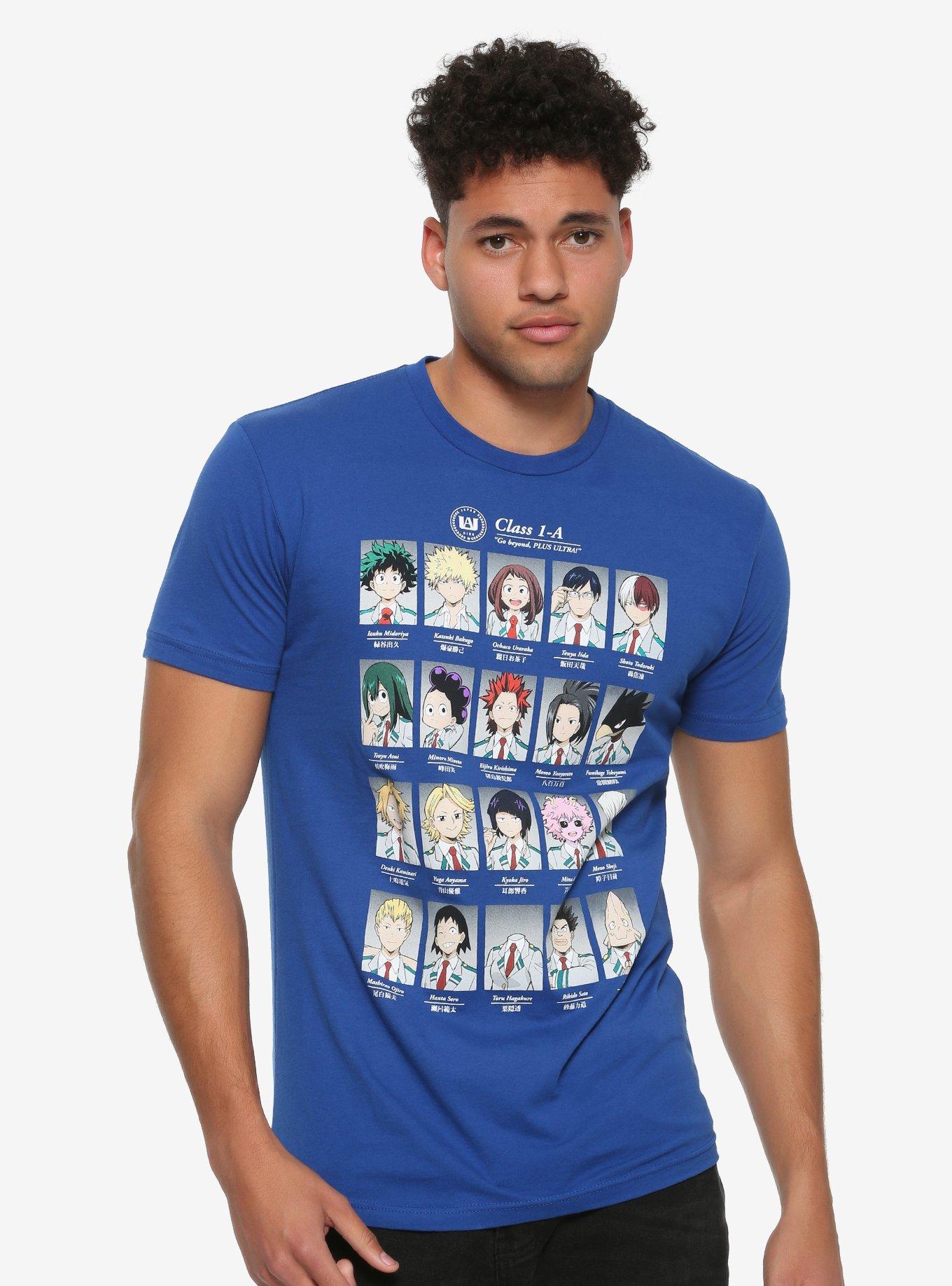 My Hero Academia Yearbook T-Shirt - BoxLunch Exclusive, BLUE, hi-res