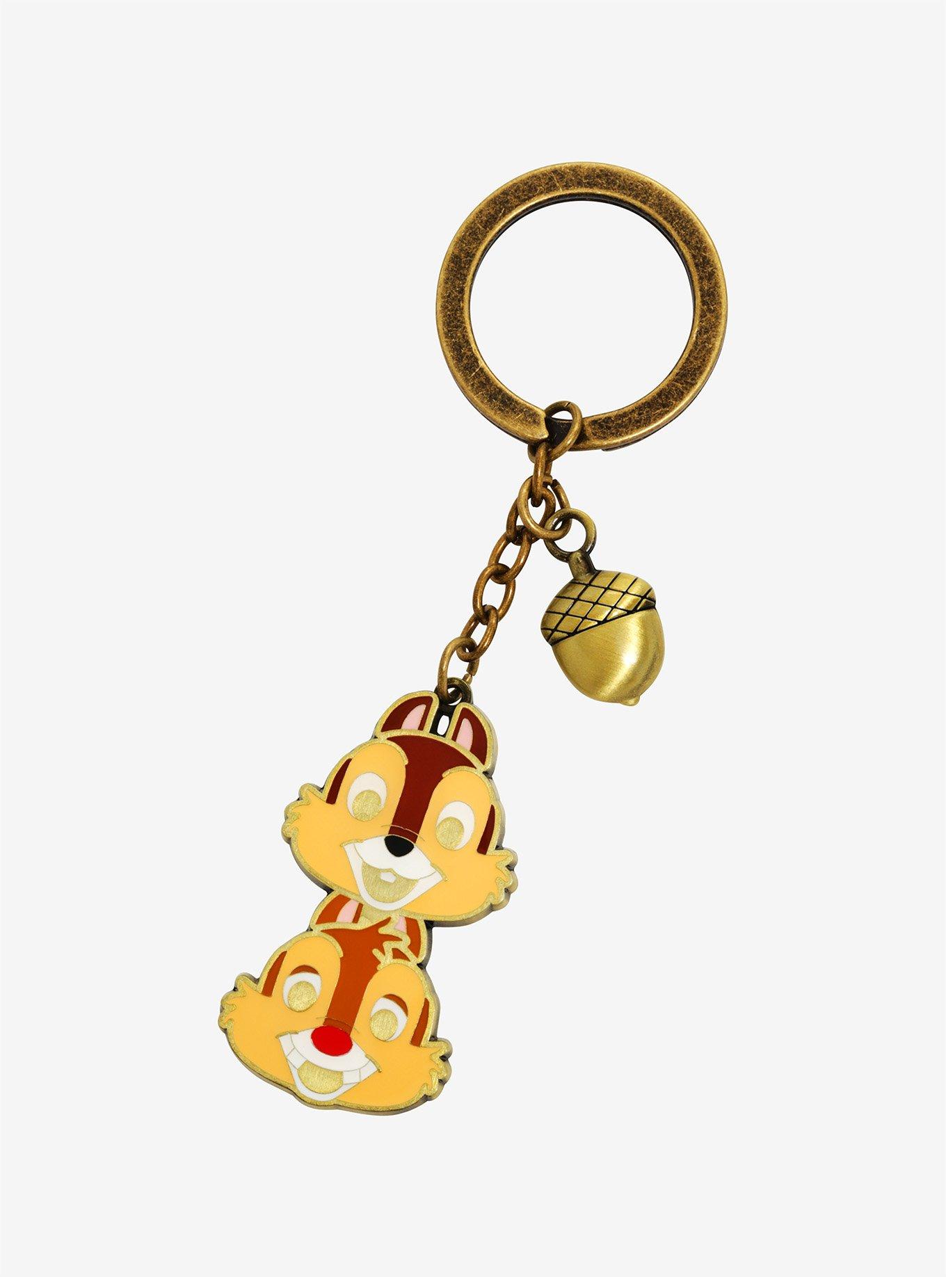 Loungefly Disney Chip And Dale Acorn Enamel Key Chain - BoxLunch Exclusive, , hi-res
