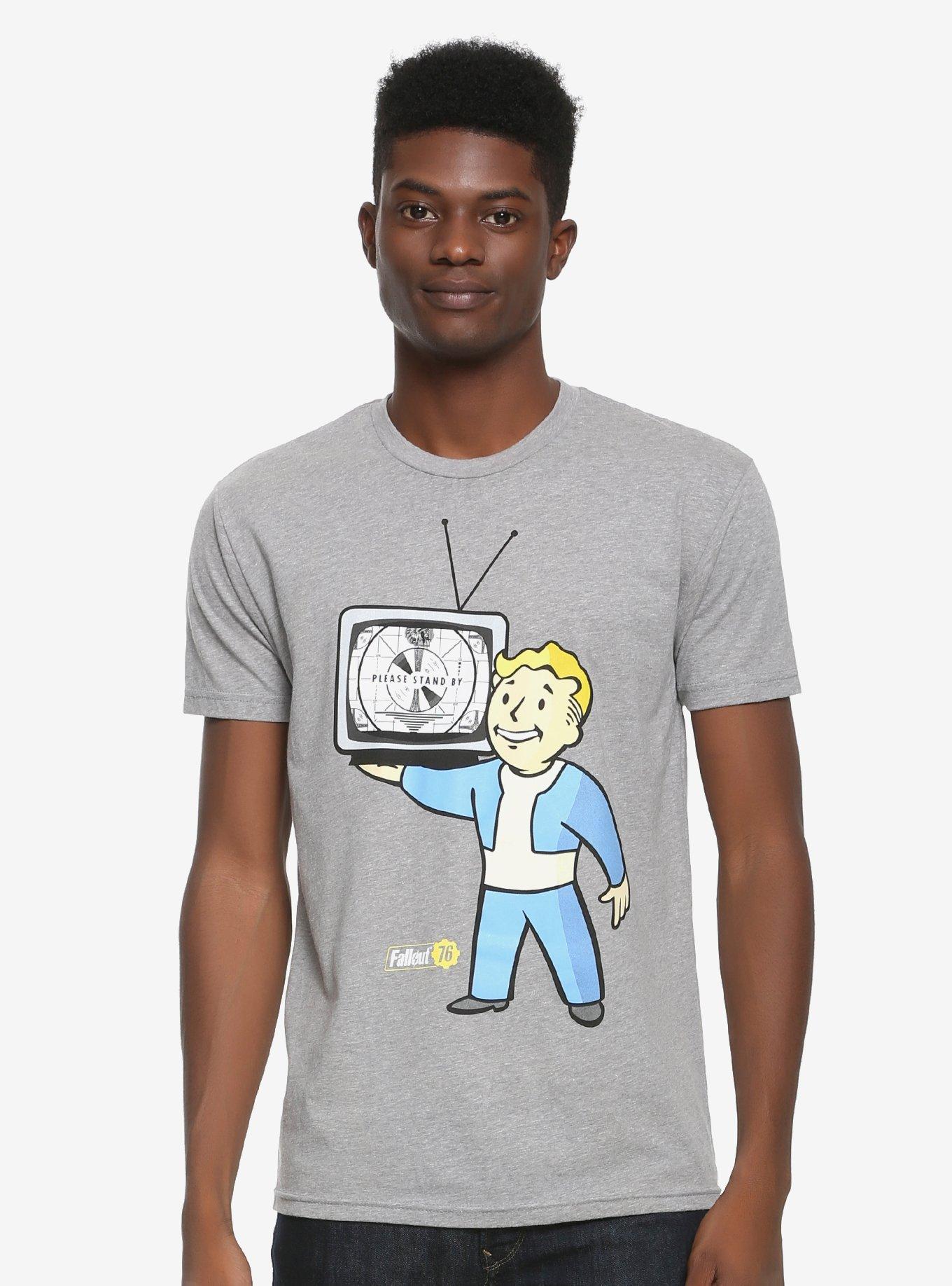 Fallout Please Stand By T-Shirt, GREY, hi-res