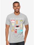 Friends Iconic Moments T-Shirt - BoxLunch Exclusive, GREY, hi-res