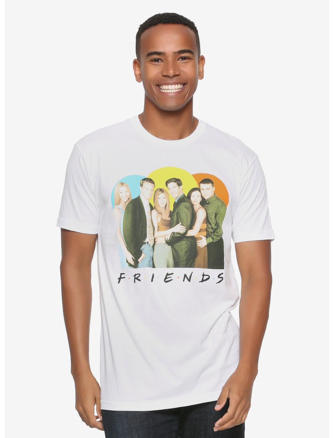 Friends Group Shot T-Shirt - BoxLunch Exclusive, WHITE, hi-res