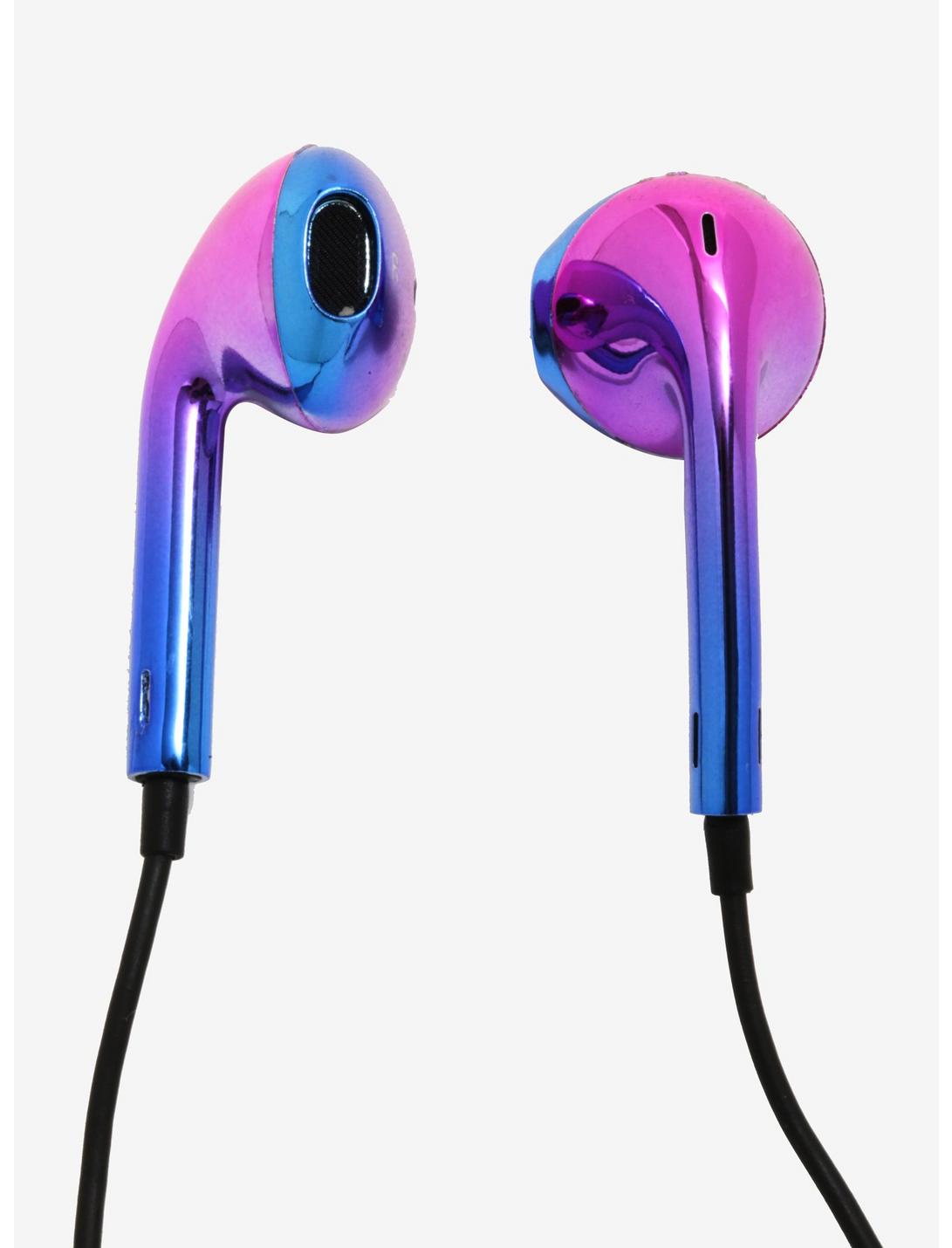 Iridescent Purple & Blue Bluetooth Earbuds, , hi-res