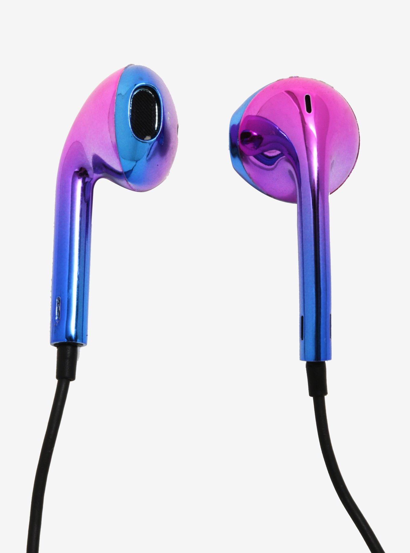 Iridescent Purple & Blue Bluetooth Earbuds, , hi-res