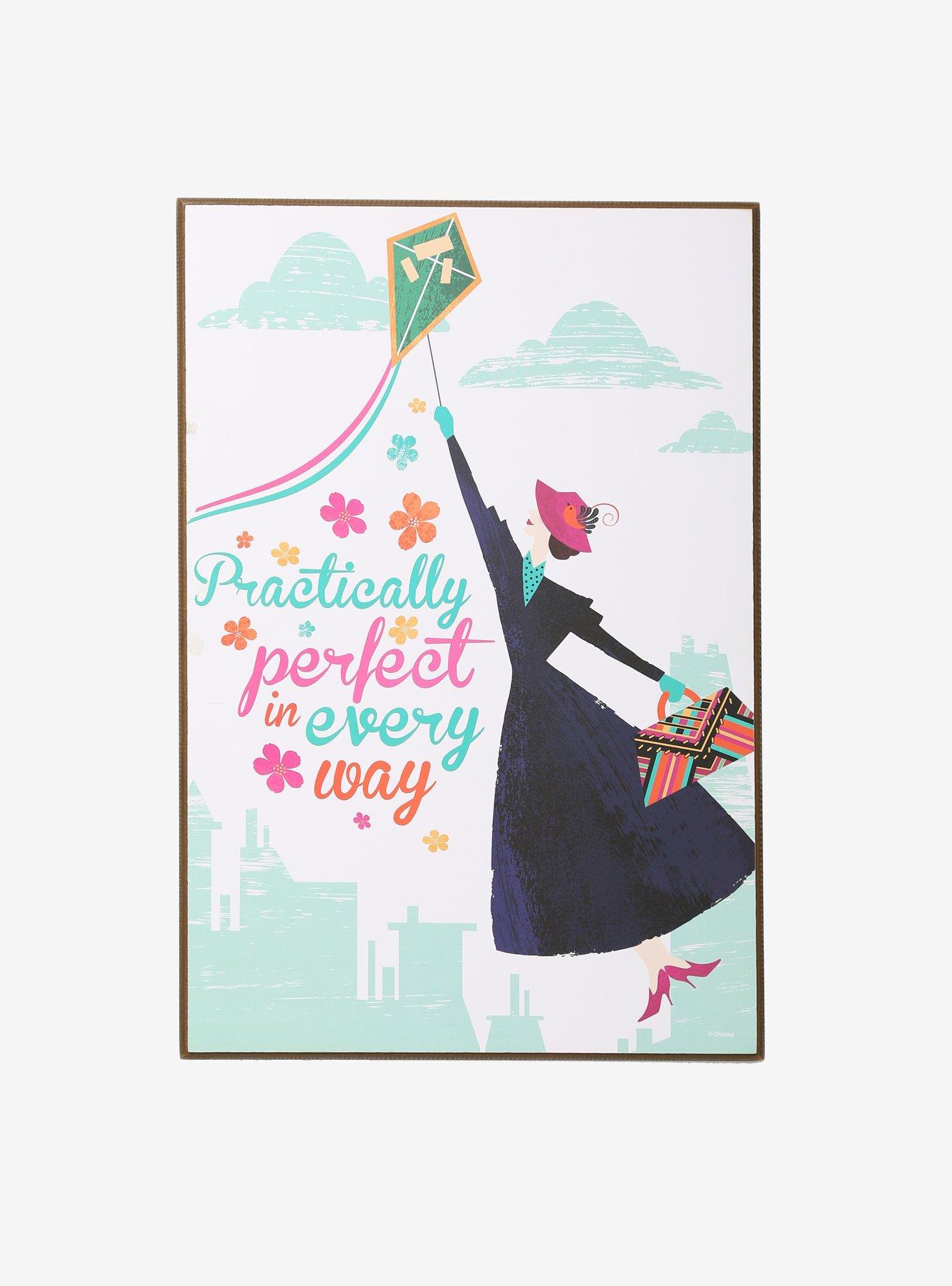 Mary Poppins Returns Practically Perfect In Every Way Wood Poster | Hot ...